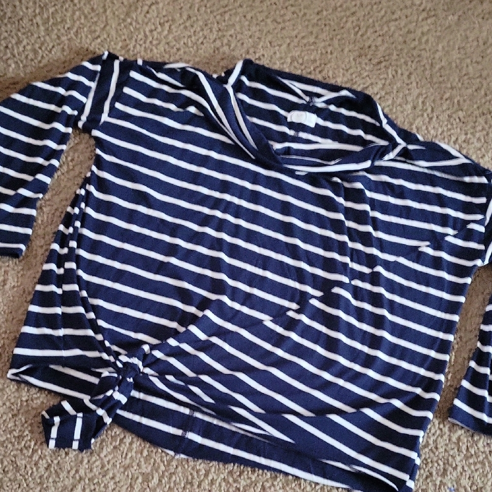 Maurices Plus-Sized Navy Top